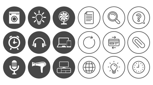 Home appliances icons - Вектор,изображение