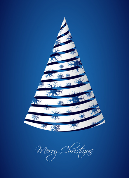 cartão de saudação com árvore de Natal especial
 - Vetor, Imagem