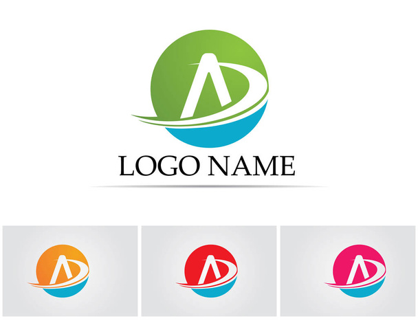 Ένα εικονίδιο διάνυσμα επιχειρηματικού προτύπου λογότυπου επιστολής - Διάνυσμα, εικόνα