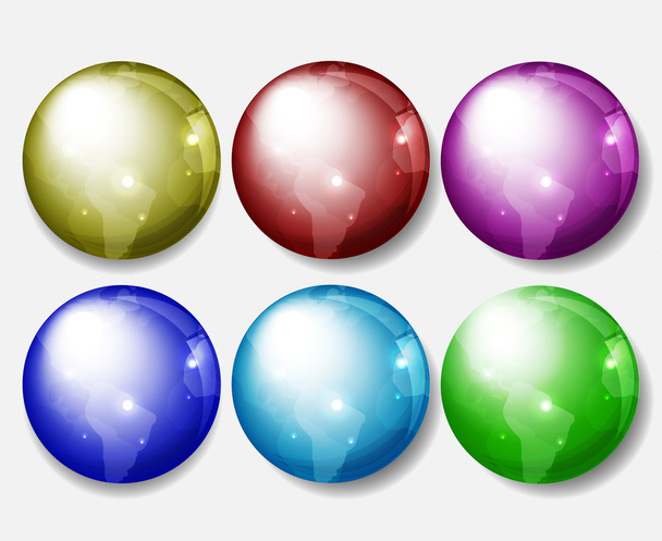 Блестящие векторные шары
 - Вектор,изображение