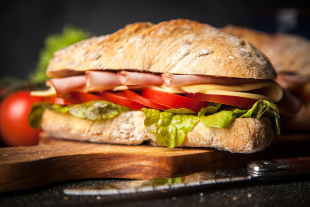 Смачні ciabatta сендвіч
 - Фото, зображення