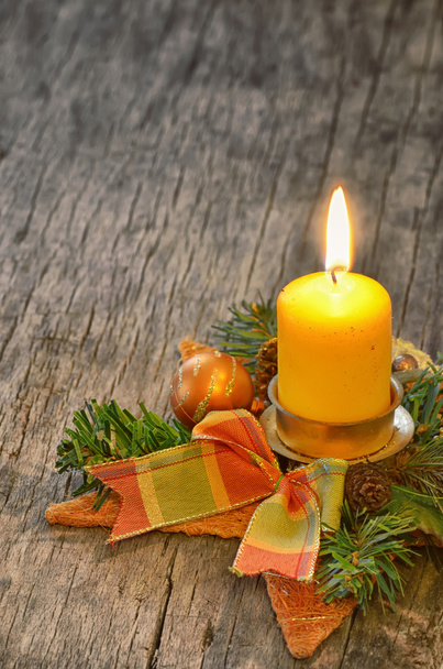 χριστουγεννιάτικο κερί - Φωτογραφία, εικόνα