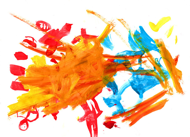 абстрактні гуаші пофарбовані помаранчеві плями
 - Фото, зображення