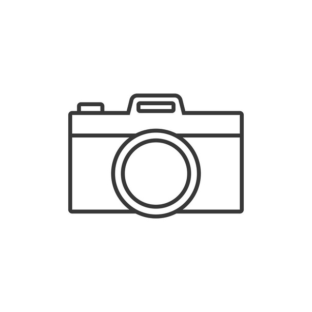 Camera simple outline icon - Wektor, obraz