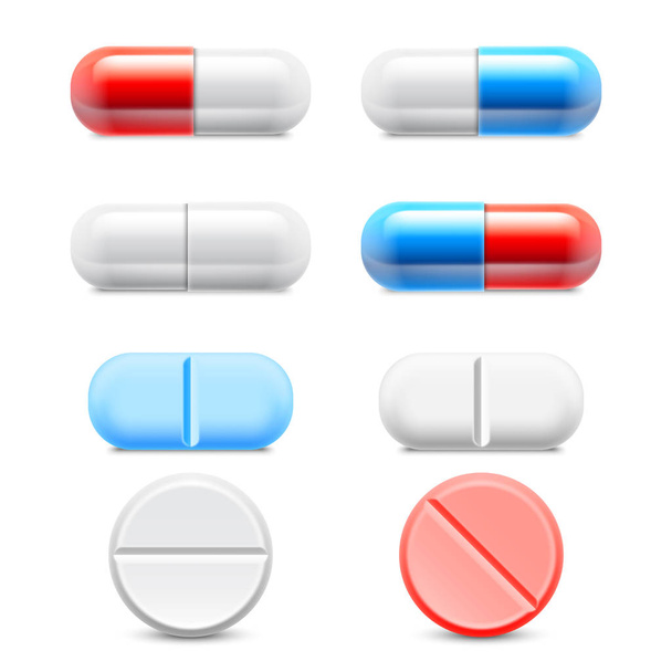 Medicine Pills Collection - Vektor, obrázek