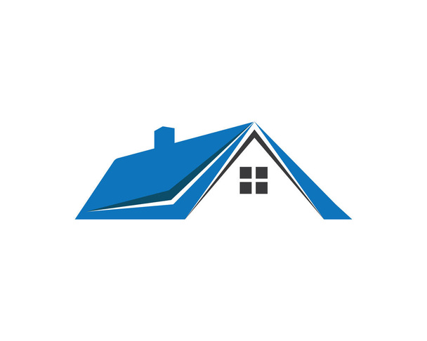 Plantilla de iconos de logotipo de edificios inmobiliarios y de viviendas - Vector, imagen