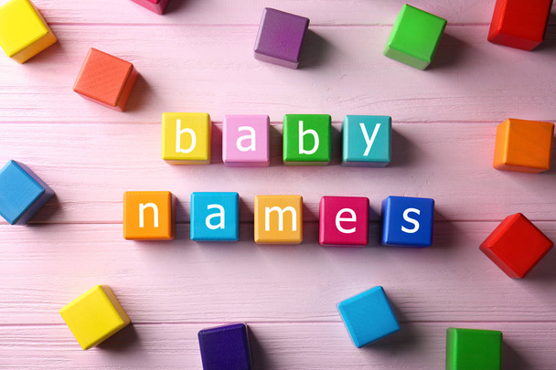 Words BABY NAMES - Φωτογραφία, εικόνα