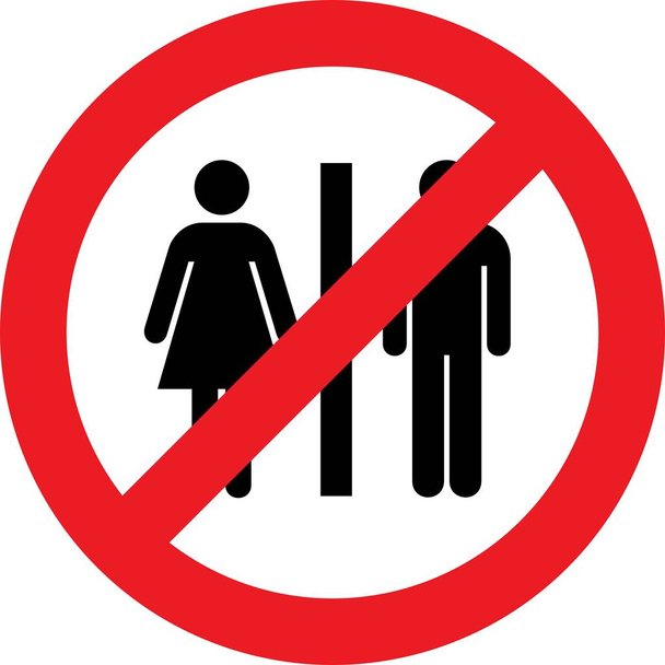 Kein Toilettenschild - Foto, Bild