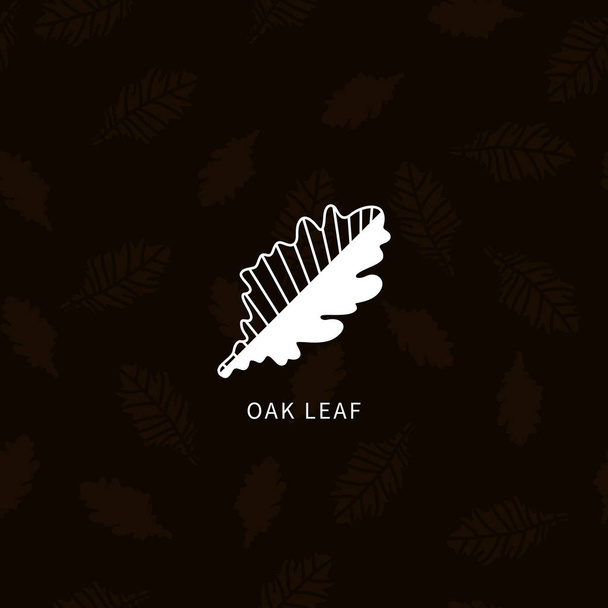  Logo of oak leaf. - Vector, Image