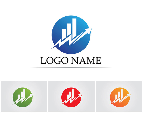 Business finance logo - vector concept illustration - Vector, Image