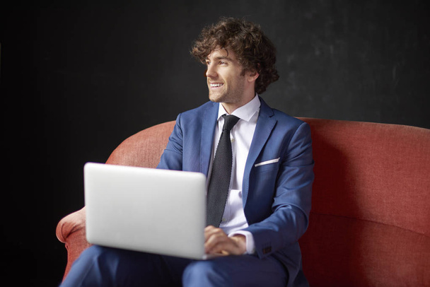 businessman using laptop  - Photo, image