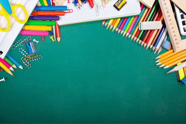 School stationery composition  - Foto, afbeelding