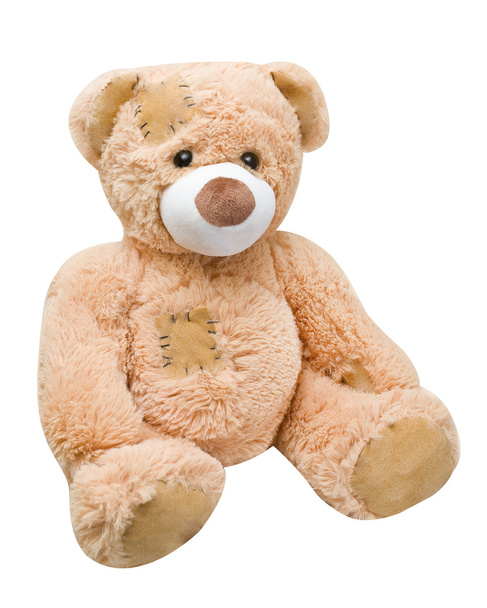 vergadering zijwaarts teddy bear - Foto, afbeelding
