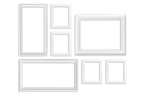 White wooden frames - Photo, Image
