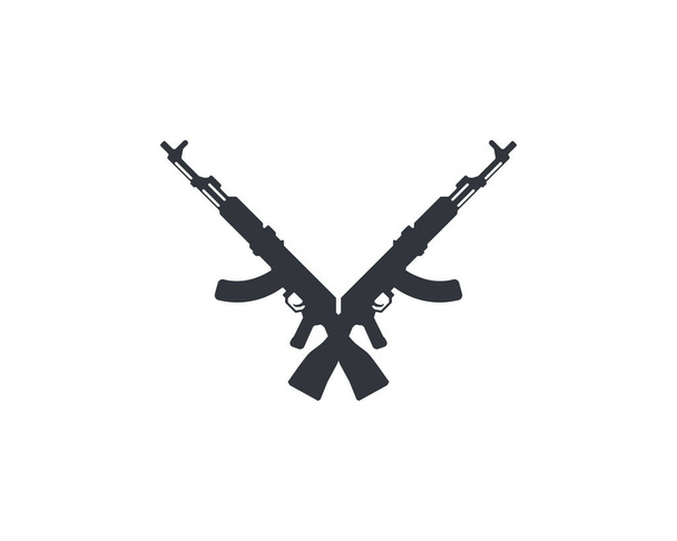 Silah ve ateş logo ve sembolleri - Vektör, Görsel
