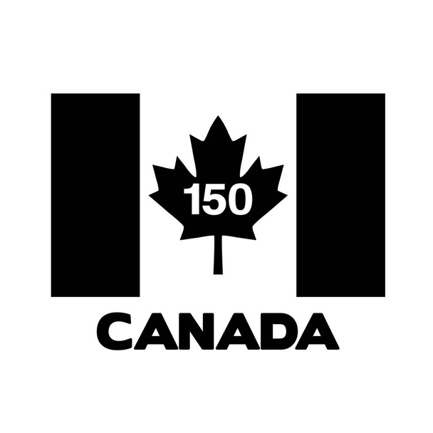 Canadá 150 Gráfico de aniversário
 - Vetor, Imagem