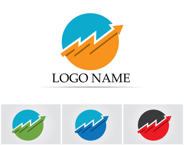 Logotipo y símbolos de finanzas empresariales
 - Vector, Imagen