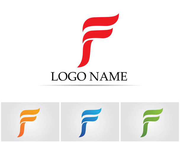 Hızlı satır F harfi logosu - Vektör, Görsel