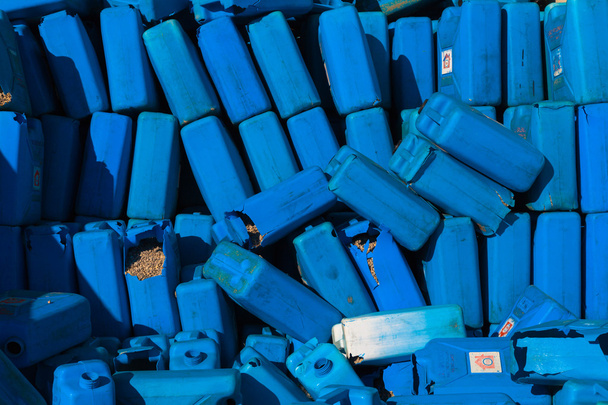 Mavi kutuları ile dolu doku kum - Fotoğraf, Görsel
