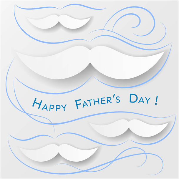 Father's Day greeting card - Vector, imagen