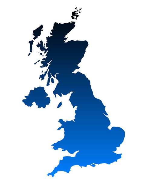 Mappa del Regno Unito - Vettoriali, immagini