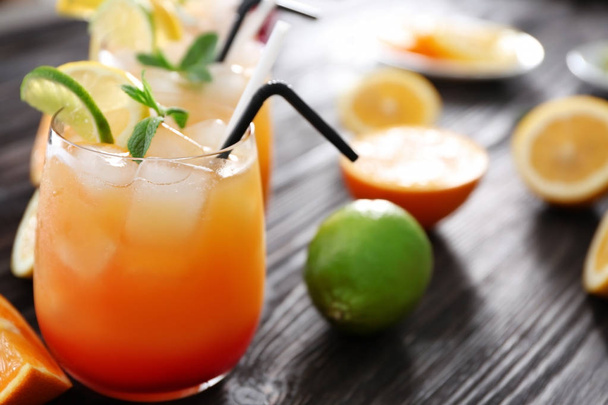 Tequila Sunrise cocktail - Photo, Image