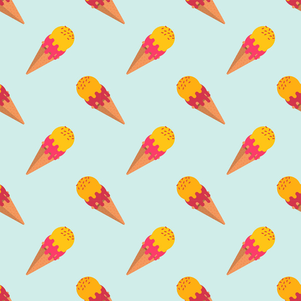 Seamless background image colorful watercolor texture popsicle p - Vetor, Imagem