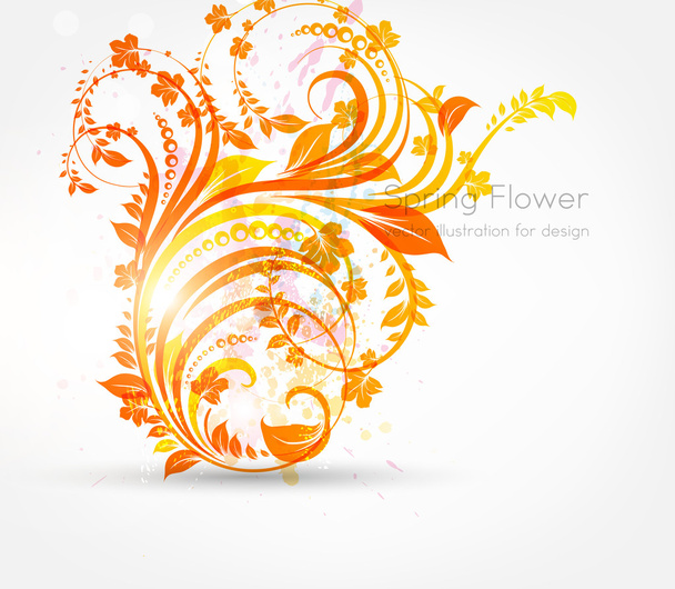 Spring flower background design - Vettoriali, immagini