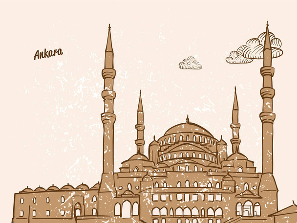 Ankara, Türkiye, tebrik kartı - Vektör, Görsel