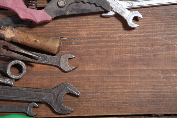 construction hammers screwdriver repair tool pliers - Φωτογραφία, εικόνα
