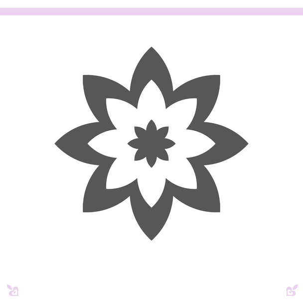 bloem pictogram illustratie - Vector, afbeelding