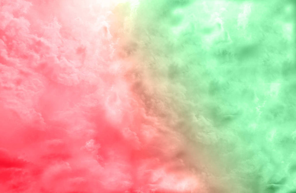 Double Color Burst, rot und grün, abstrakter Hintergrund - Foto, Bild