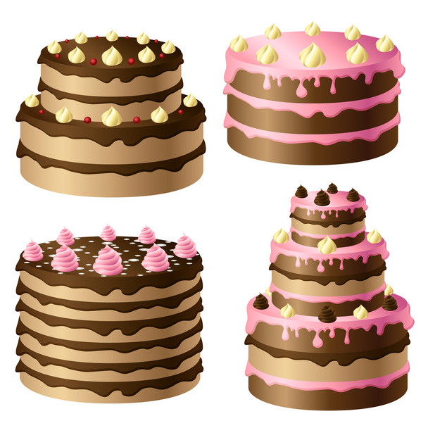 gâteau d'anniversaire - Vecteur, image