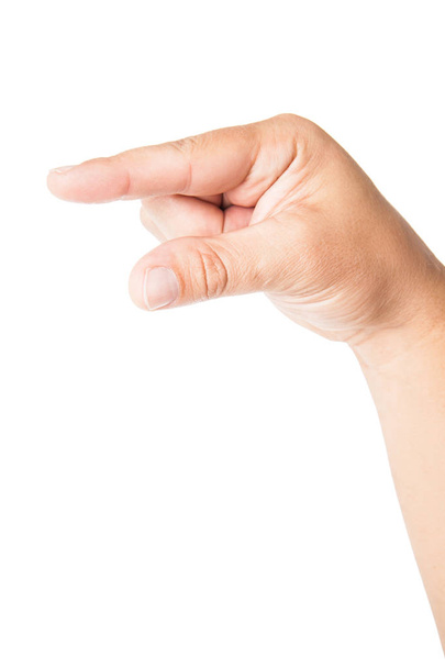Σύμβολο poiting χέρι που απομονώνονται σε λευκό - Φωτογραφία, εικόνα