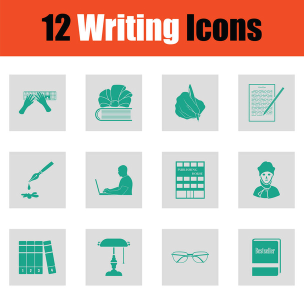 Conjunto de ícones de escrita
 - Vetor, Imagem