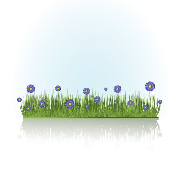 Summer grass - Vector, afbeelding