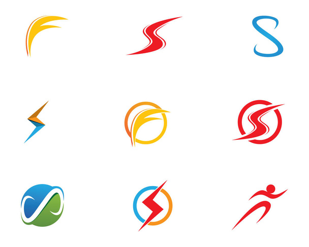 Sneller logo en symbolen - Vector, afbeelding