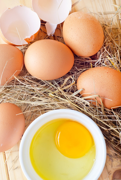 Raw eggs - Foto, Imagem