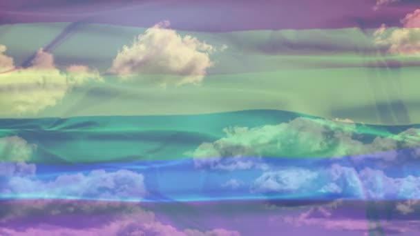 Bandera de cielo arco iris
 - Imágenes, Vídeo