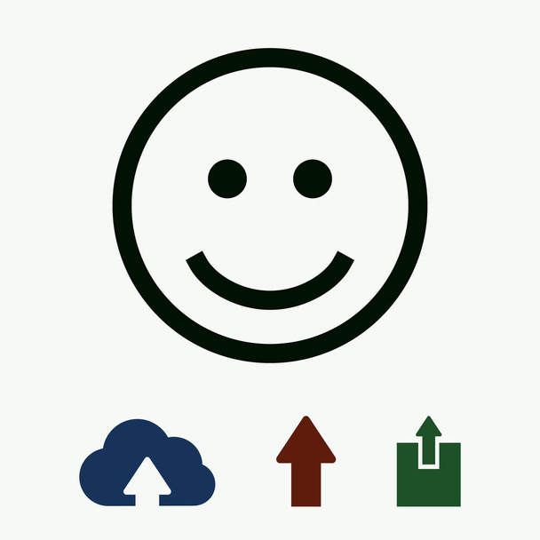Икона улыбки, вектор
 - Вектор,изображение