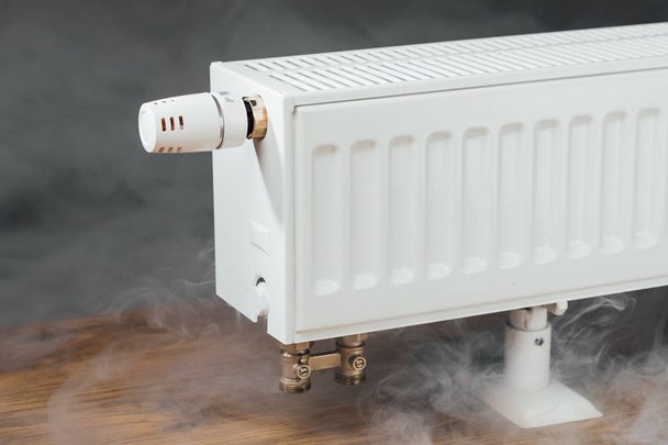 heating radiator with warm steam - Photo, Image