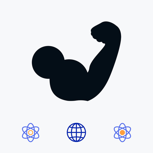 biceps icon vector  - Vector, Image