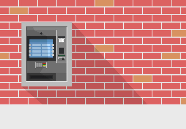 ATM machine in bank or office - Vektor, Bild