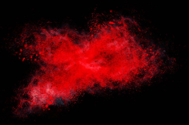 Conception abstraite de couleur rouge sur fond noir
 - Photo, image