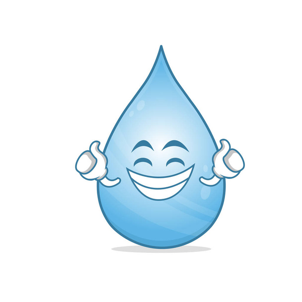 Proud water cartoon character vector - Wektor, obraz
