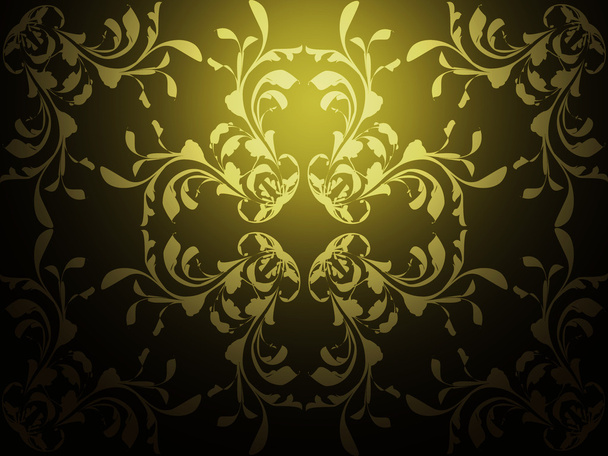 Yellow background with pattern - Photo, Image