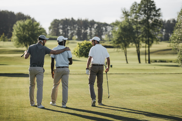 multiethnic golf players - Photo, Image