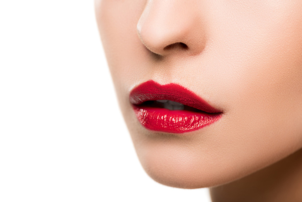 Sensual girl with red lips 3 - Fotó, kép