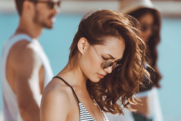 Young woman in sunglasses  - Fotografie, Obrázek