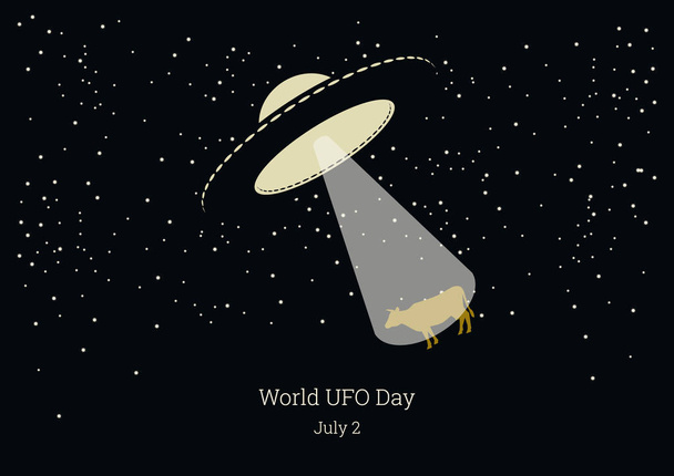 Παγκόσμια ημέρα Ufo διάνυσμα - Διάνυσμα, εικόνα